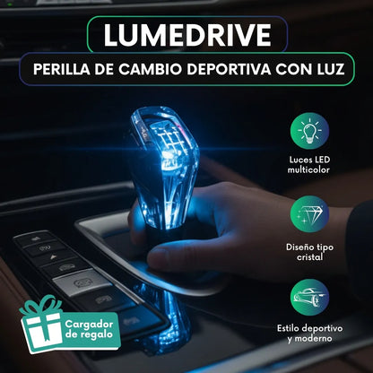 LumeDrive™ | Perilla de cambio deportiva con luz + regalo 🎁