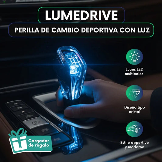 LumeDrive™ | Perilla de cambio deportiva con luz + regalo 🎁