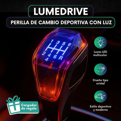 LumeDrive™ | Perilla de cambio deportiva con luz + regalo 🎁