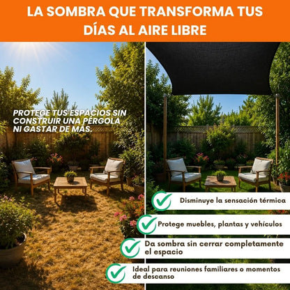 ShadePro™ - Tela de sombra reforzada 90% bloqueo solar
