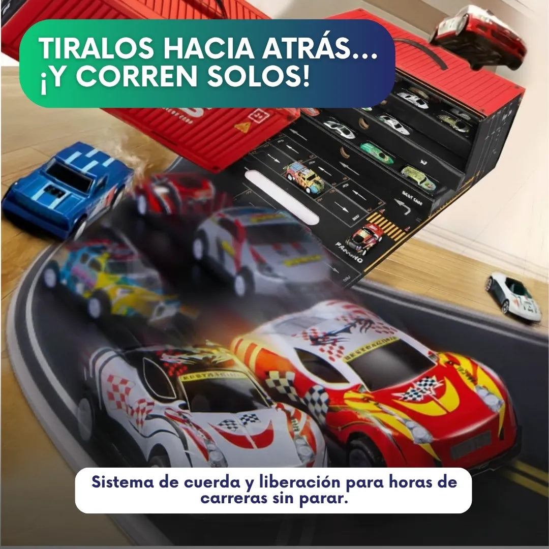 DRIMCAR™ - Set de 48 mini coches con pista y garage