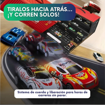 DRIMCAR™ - Set de 48 mini coches con pista y garage