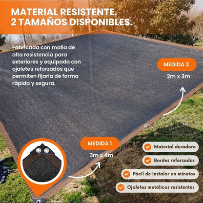 ShadePro™ - Tela de sombra reforzada 90% bloqueo solar