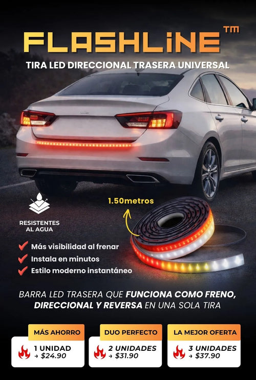 FlashLine™ - Tira LED direccional trasera universal - 1.50metros